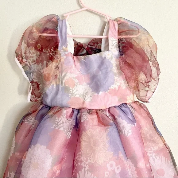 Pleiades Chloe Floral Puff Sleeve Dress - Picture 5 of 15